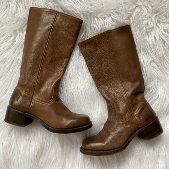 Frye Walnut Campus 14L Boots - Picture 4 of 14